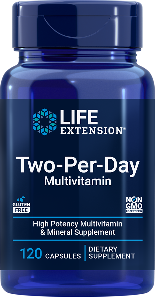Life Extension Two-Per-Day Multivitamin bottle